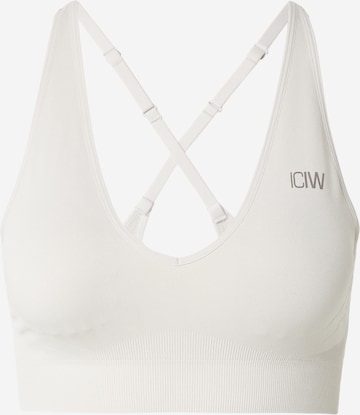ICANIWILL - Soutien de desporto 'Sculpt' em bege: frente