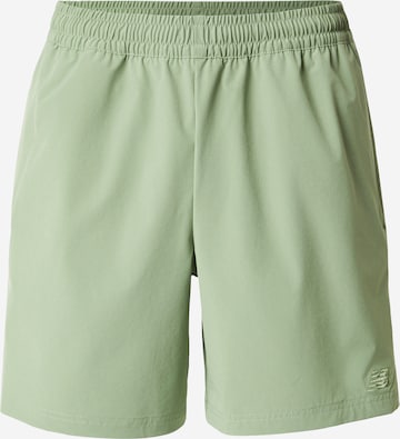 Largi Pantaloni de la new balance pe verde: față