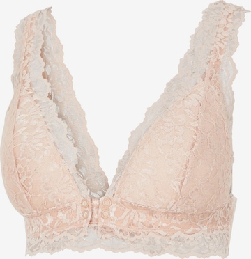 MAMALICIOUS Regular Nursing Bra 'Senia' in Pink: front