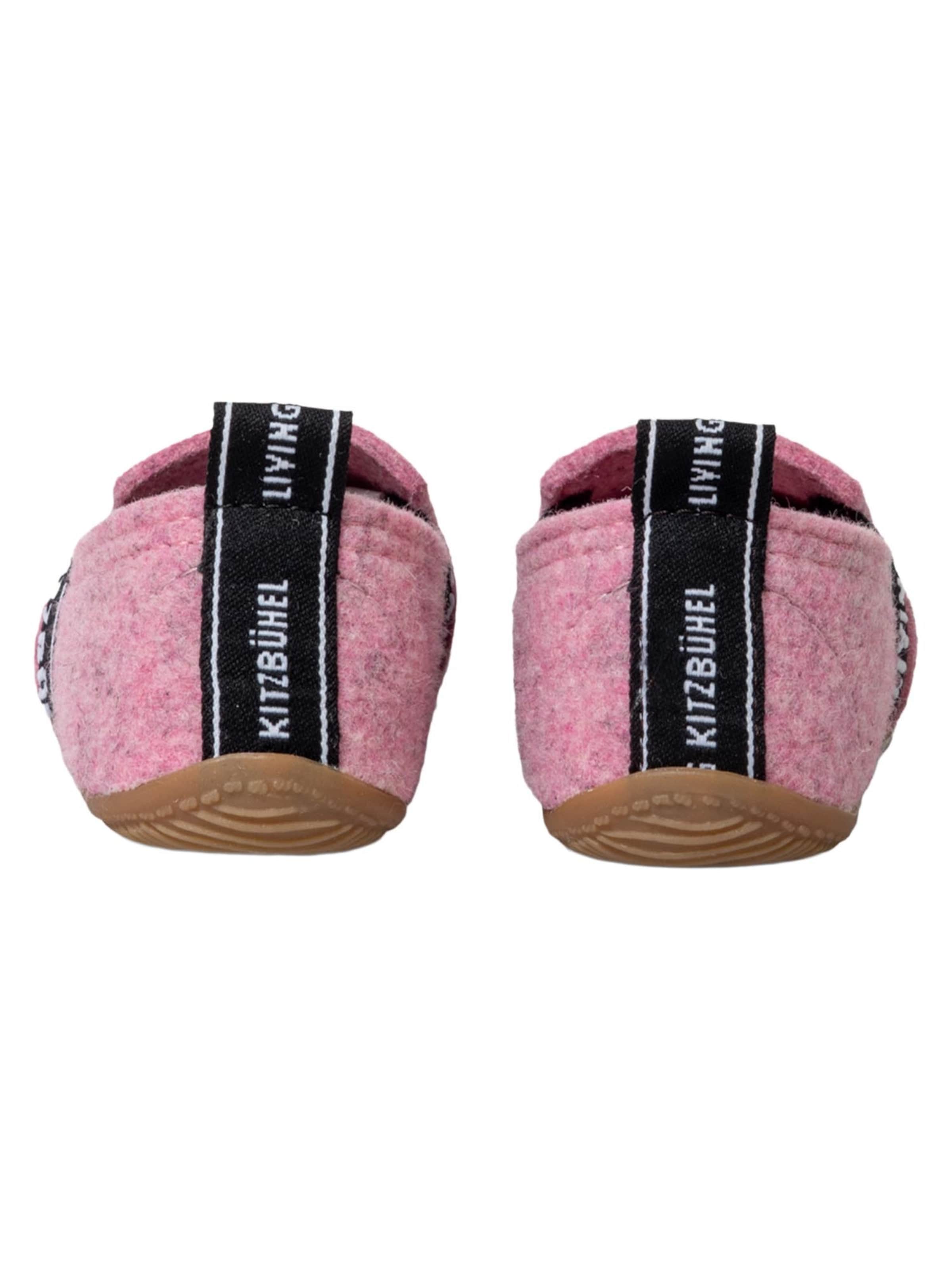 Living Kitzbühel Slippers 'T-Modell Filz' in Pink