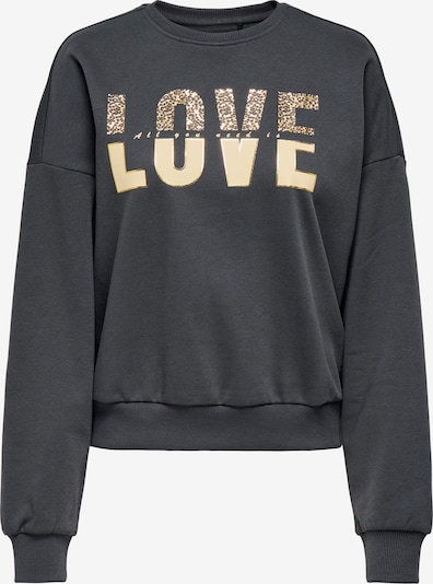 ONLY Sweater majica 'ONLTammie' u smeđa / zlatna / tamo siva / bijela, Pregled proizvoda