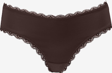 SugarShape - Tanga 'Pure' en marrón: frente