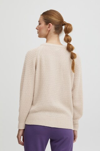 ICHI Knit Cardigan 'ODANSA' in Beige