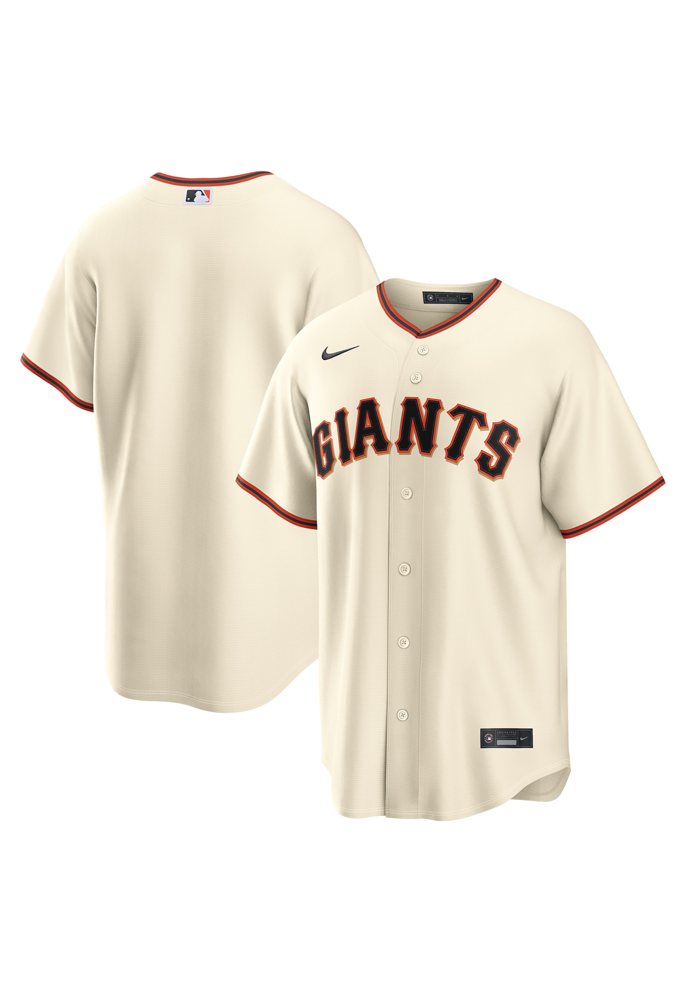 Maglia trikot 'MLB Replica' di NIKE in beige