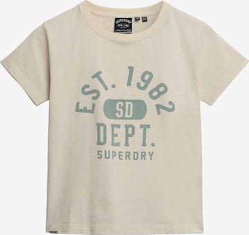 T-shirt Superdry en beige : devant