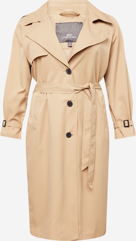 ONLY Carmakoma Between-Seasons Coat 'CHLOE' in Beige: front