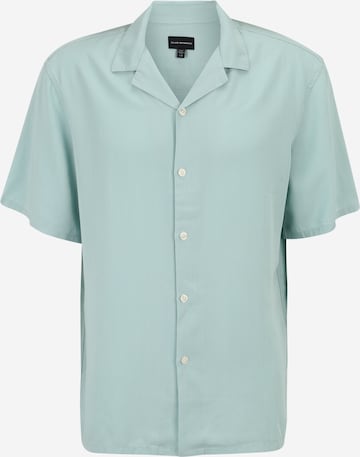 Club Monaco Regular fit Button Up Shirt in Blue: front