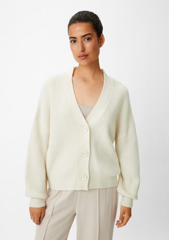 comma casual identity Knit Cardigan in Beige: front