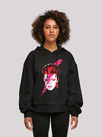F4NT4STIC Sweatshirt 'David Bowie' in Zwart: voorkant