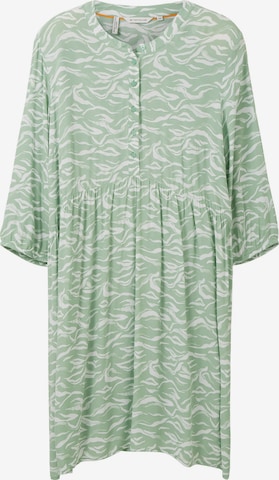 Tom Tailor Women + Shirt dress in Green: front