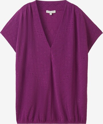 TOM TAILOR - Blusa em roxo: frente