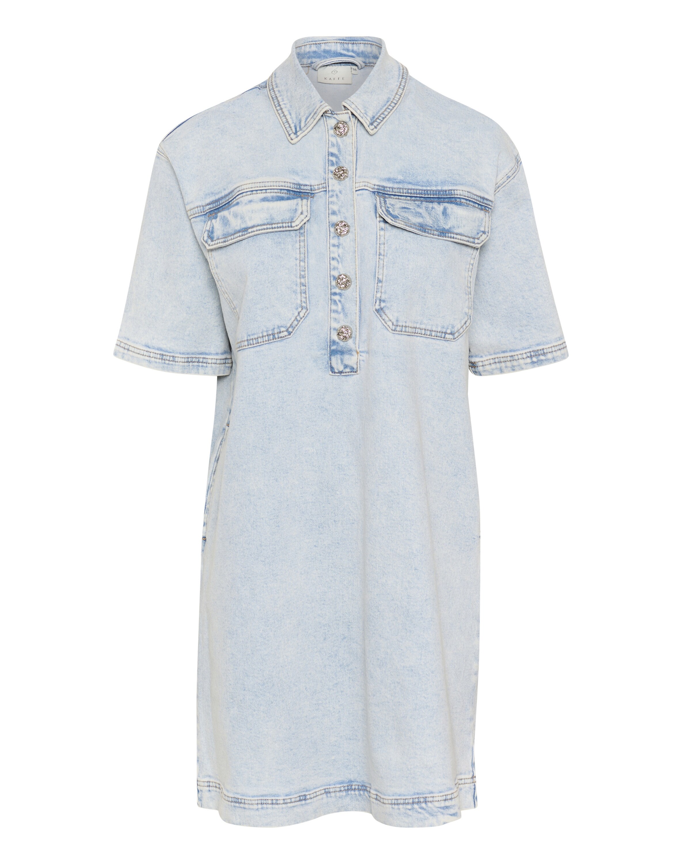 Robe-chemise 'Maja' Kaffe en bleu : devant