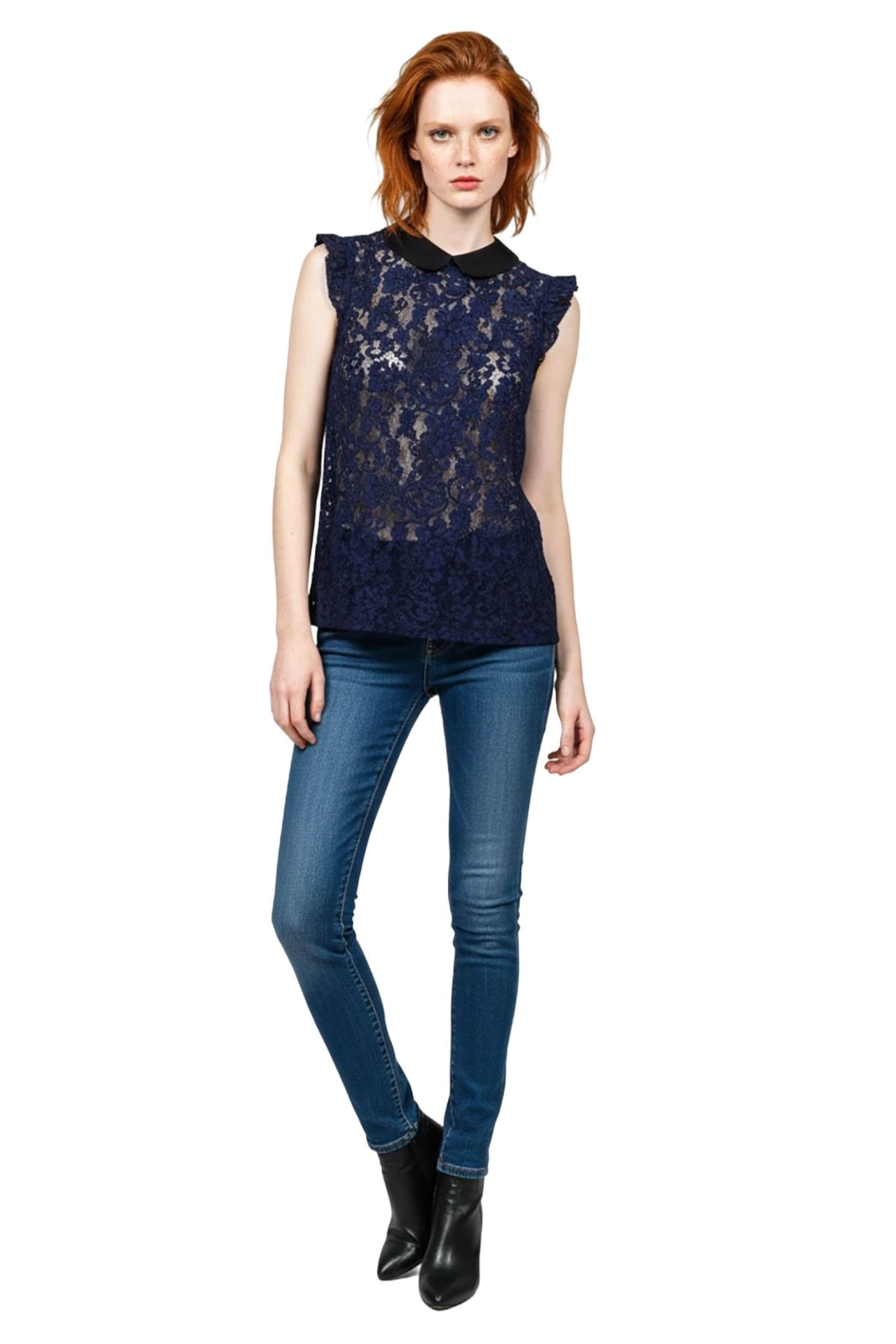 Alexa Dash Bluse in Blau