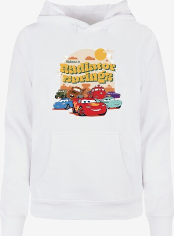 ABSOLUTE CULT Sweatshirt 'Cars - Radiator Springs Group' in Wit: voorkant