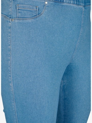 Zizzi - Skinny Jeggings em azul