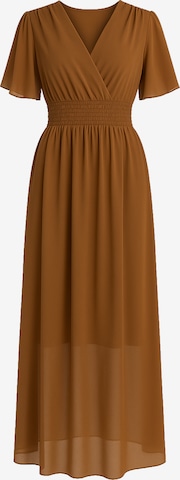 Robe Elara en marron : devant