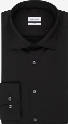 SEIDENSTICKER Slim fit Business Shirt in Black
