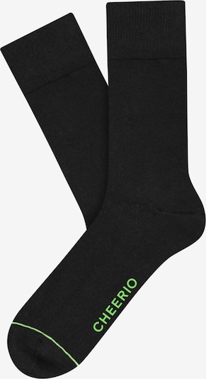 CHEERIO* Socken 'BEST FRIEND' in grün / schwarz, Produktansicht