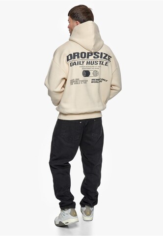 Dropsize Sweatshirt 'Hustle In Silence' in Beige