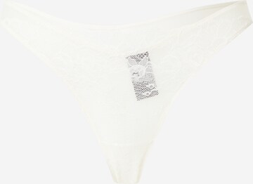 Calvin Klein Underwear Стринг в бяло: отпред