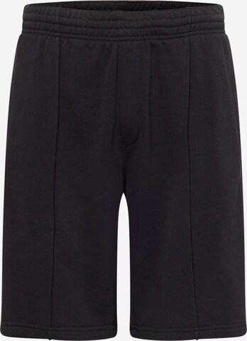 WEEKDAY Regular Pants 'Terry' in Black: front