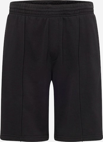 WEEKDAY Regular Pants 'Terry' in Black: front