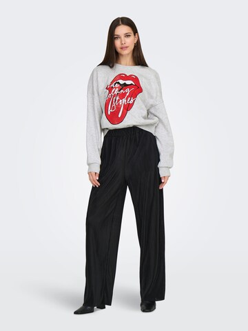 ONLY Свитшот 'ONLROLLING STONES' в Серый