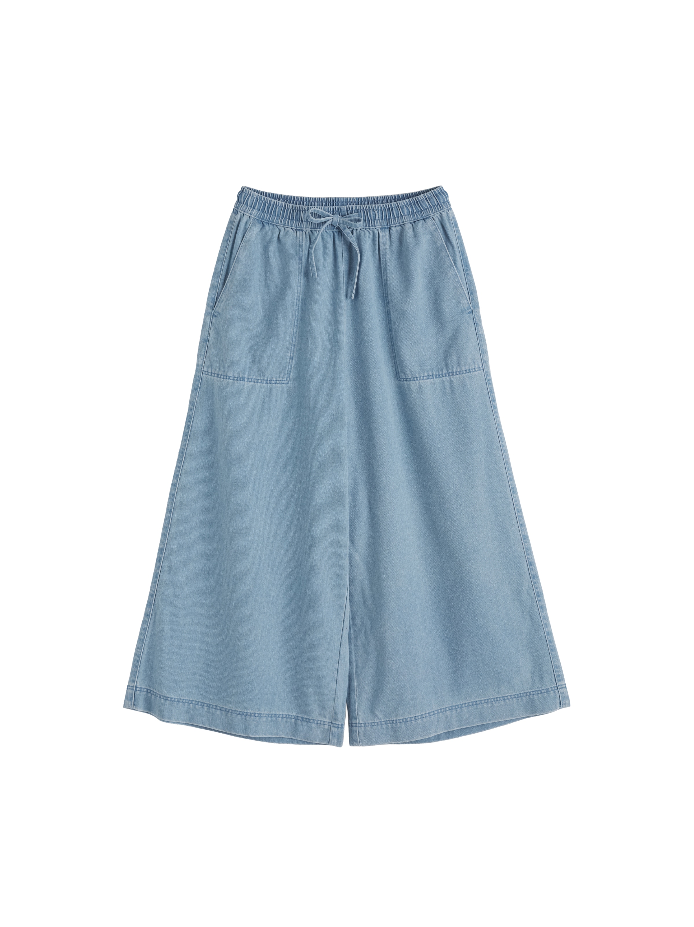 Seasalt Cornwall Wide leg Trousers 'Eskelli' in Blue: front