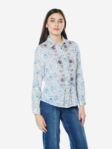 KOROSHI Blouse in Blauw