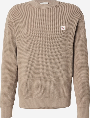 Calvin Klein Jeans Pullover 'CLSC' in Braun: Vorderseite