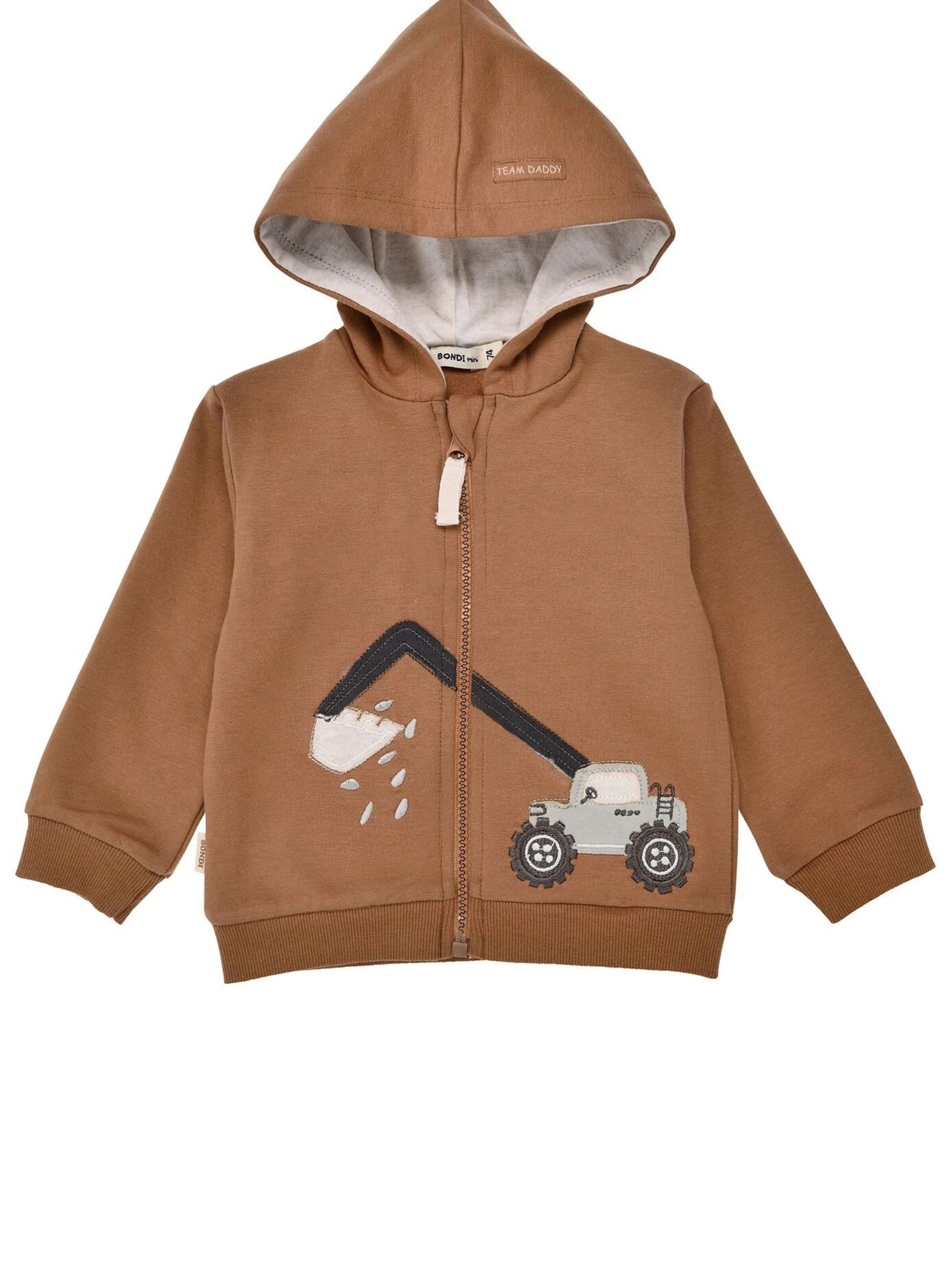 BONDI Sweatjacke‌‌‌‌‌‌‌‌‌‌ in Braun: Vorderseite