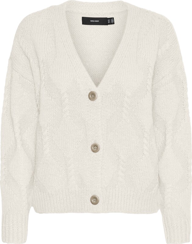 VERO MODA Strickjacke 'WINE' in Creme VERO MODA Strickjacke 'WINE' in Creme