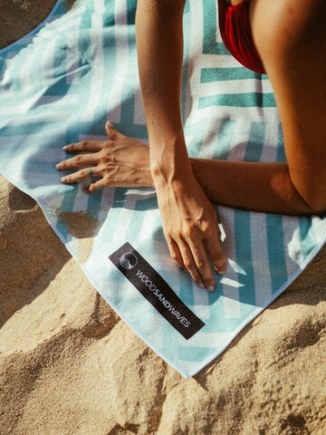 woodsandwaves Strandtuch 'Mint Relaxation' in Mischfarben