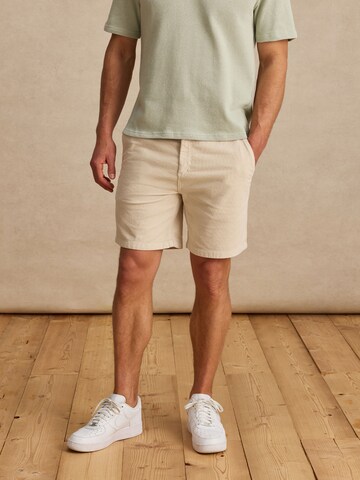 DAN FOX APPAREL Regular Trousers 'Marlo' in White: front