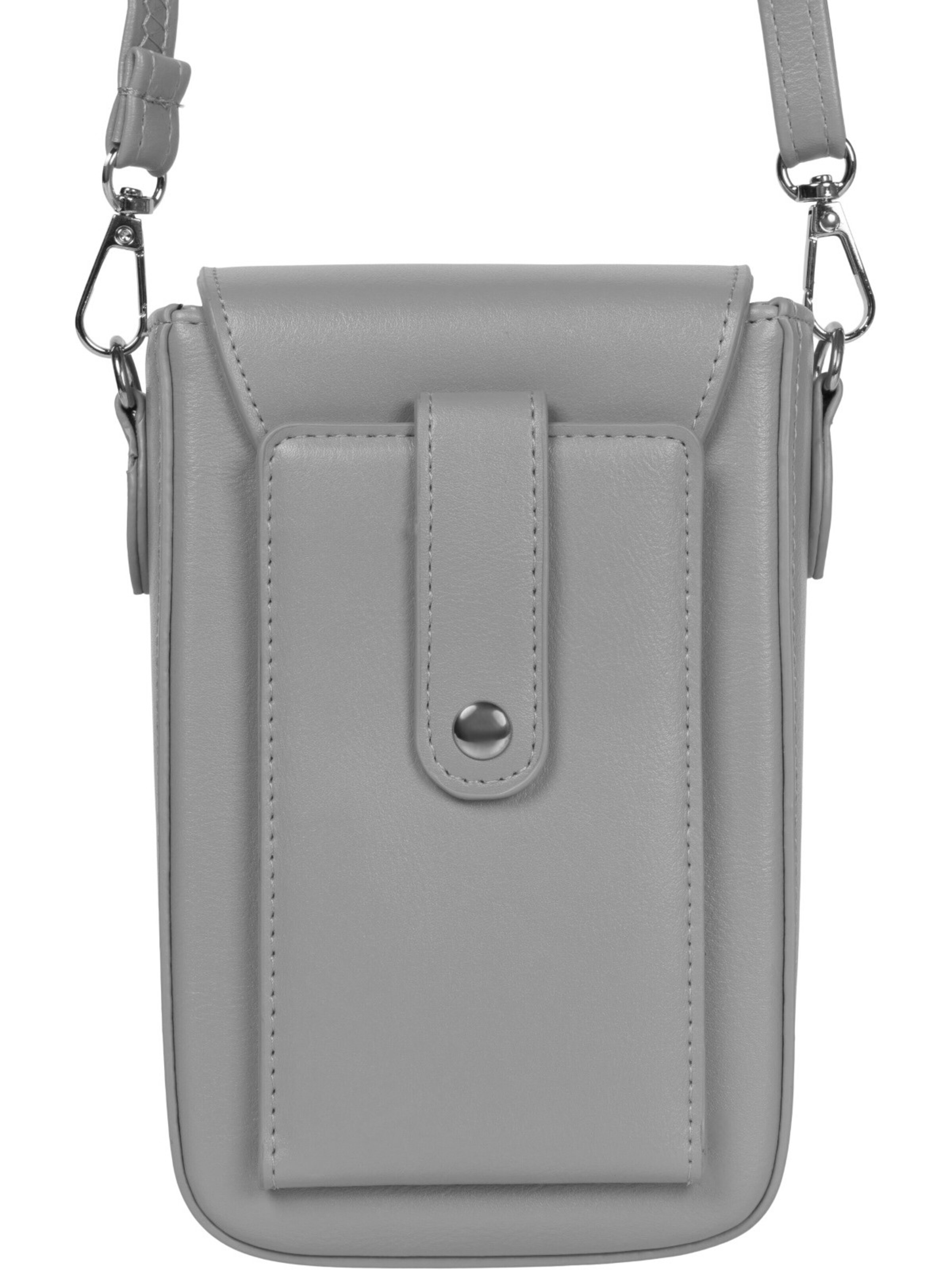 styleBREAKER Umhängetasche 'Box Bag Umhängetasche Uni'‌ in Grau