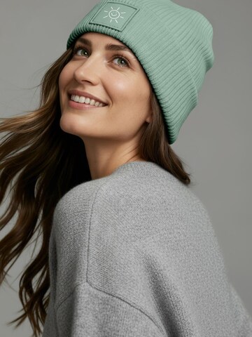 Neverless Beanie 'Sonne' in Green