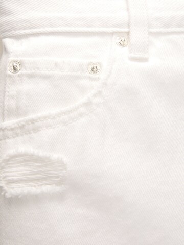 Regular Jean Pull&Bear en blanc