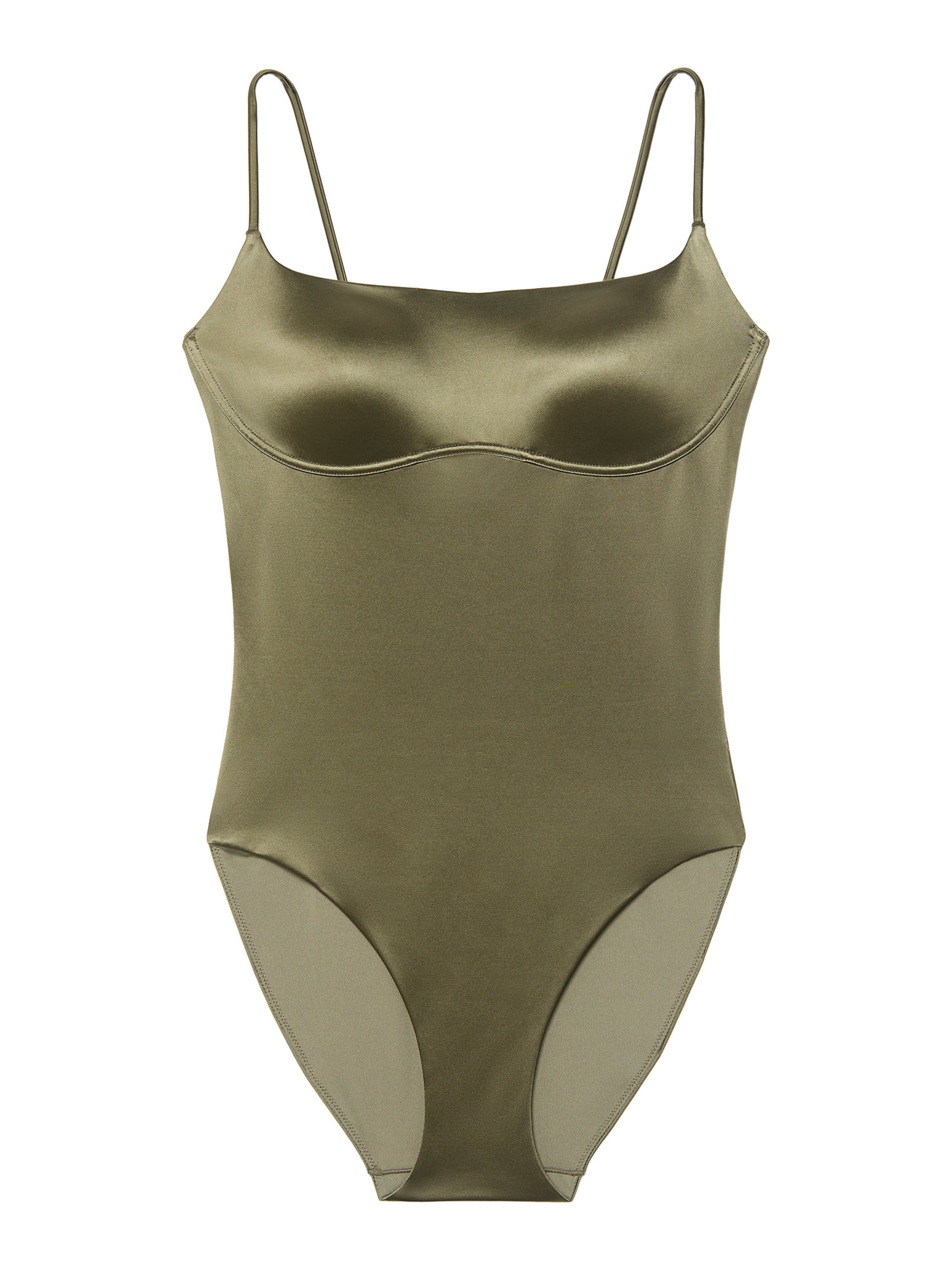 Calvin Klein Swimwear T-shirt Badpak 'CK Shine' in Groen: voorkant