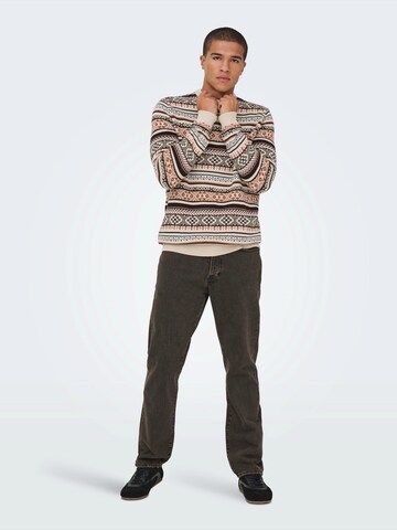 Only & Sons Sveter 'ONSJERRY' - Sivá