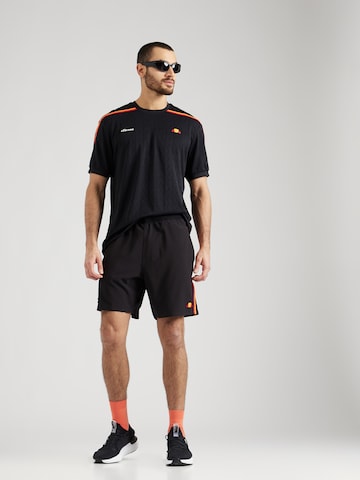 ELLESSE - Regular Calças de desporto 'Tintagel' em preto