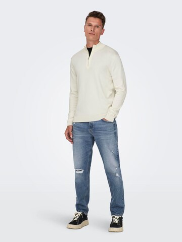 Only & Sons Свитер 'WYLER' в Белый