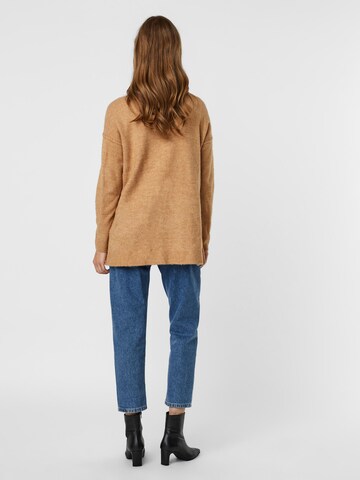 VERO MODA Knit Cardigan 'LUCI' in Brown