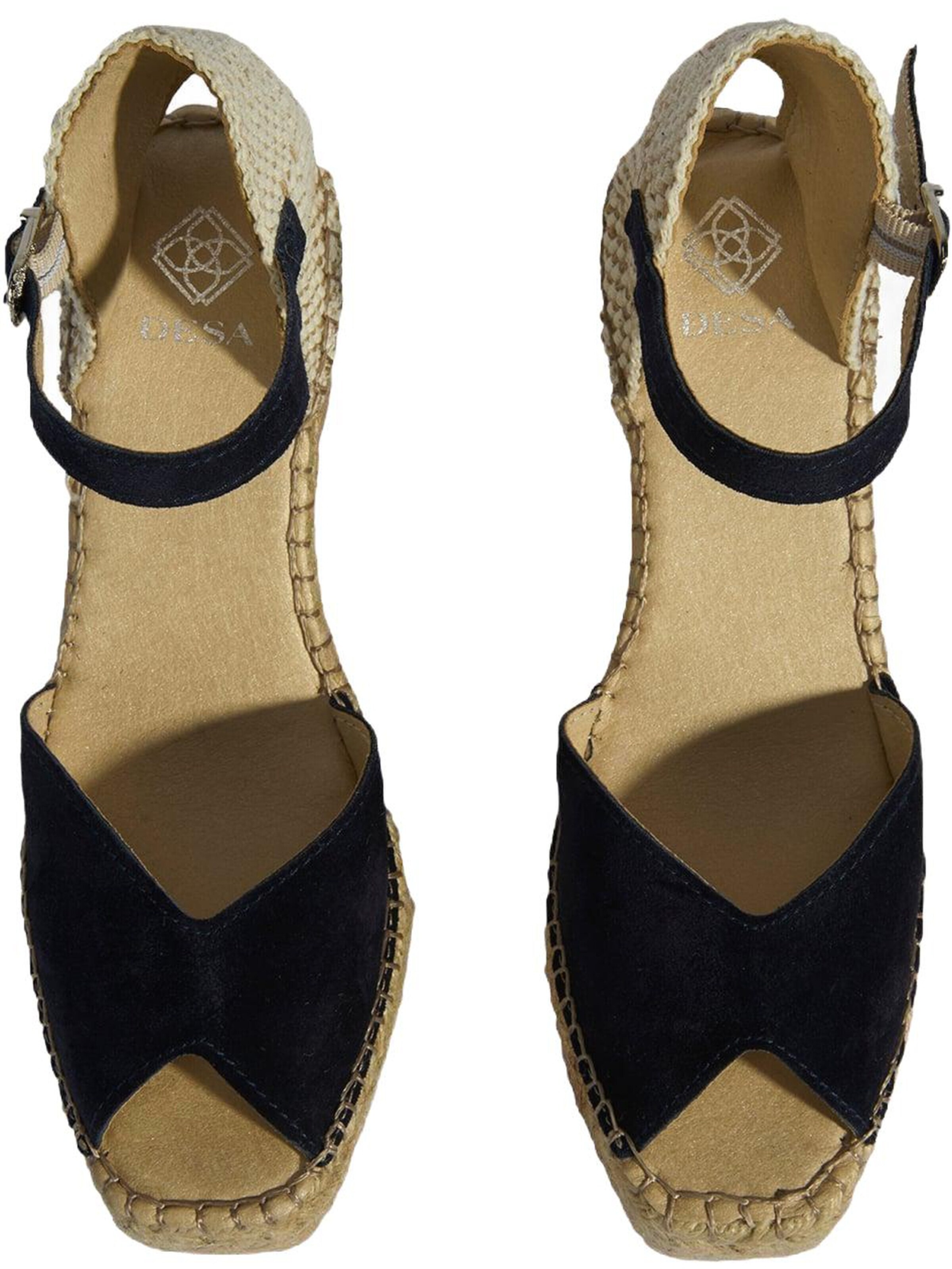 Desa - Sandalias con hebilla 'Keil-Espadrilles' en azul