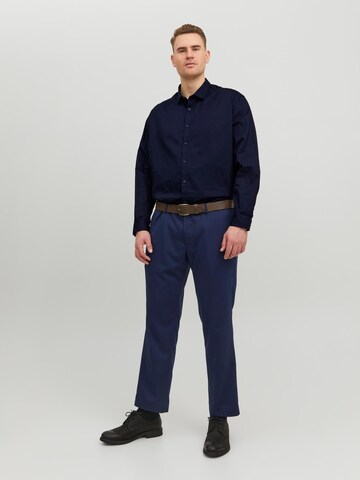 Jack & Jones Plus - Comfort Fit Camisa 'Blacardiff' em azul