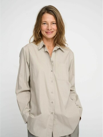 moshi moshi mind Blouse 'Gaia' in Grijs: voorkant