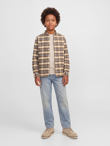 Jack & Jones Junior Regular fit Overhemd in Bruin