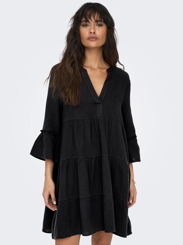 Robe d’été 'Thyra' ONLY en noir : devant