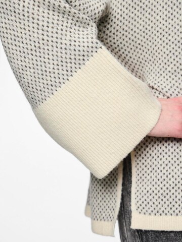 PIECES Pullover 'Nordic' in Beige