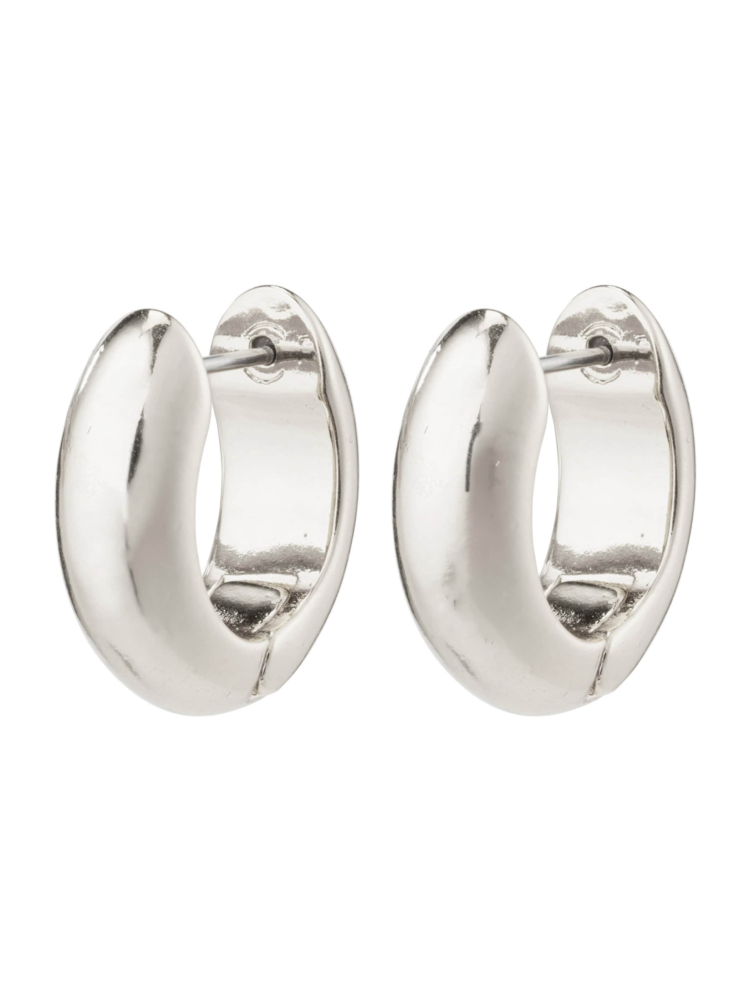 Boucles d'oreilles 'Mine' Pilgrim en argent : devant