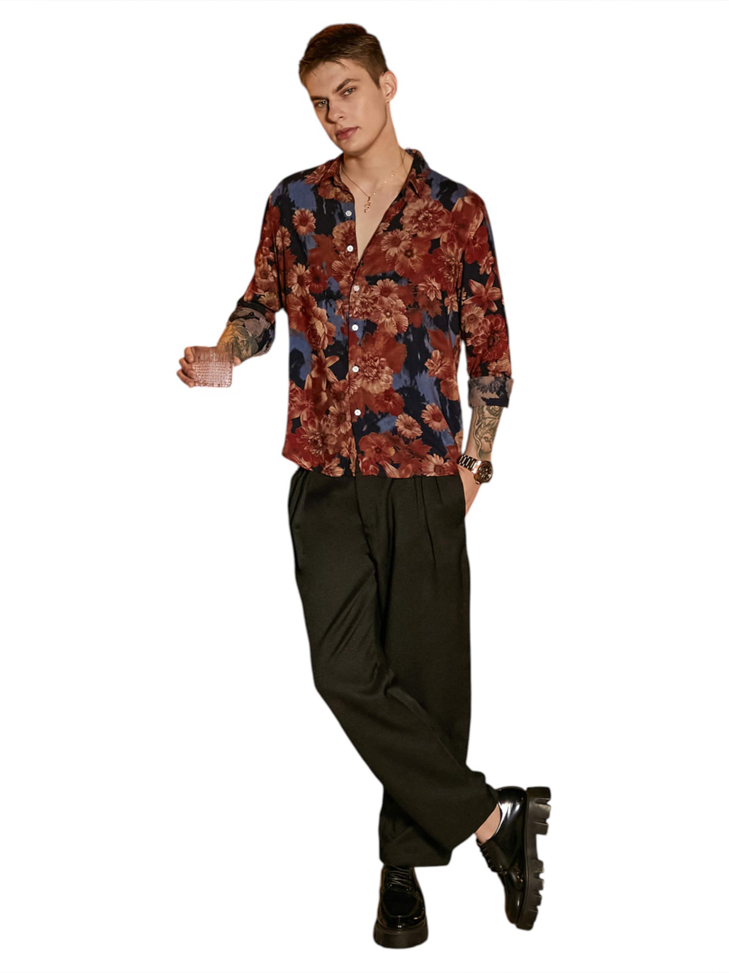 Campus Sutra - Ajuste regular Camisa 'Bristol' en marrón